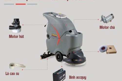 Nguyên lý hoạt động và cấu tạo của máy chà sàn liên hợp