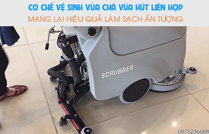 Clepro C43B vừa chà vừa hút liên hợp mang lại hiệu quả làm sạch ấn tượng
