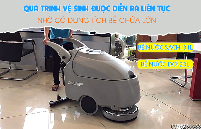 Clepro C43B có dung tích bể chứa nước lớn
