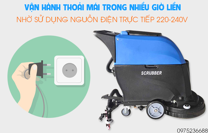 Clepro C50E sử dụng nguồn điện trực tiếp 220v