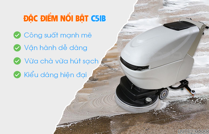 Đặc điểm nổi bật máy chà sàn liên hợp Clepro C51B