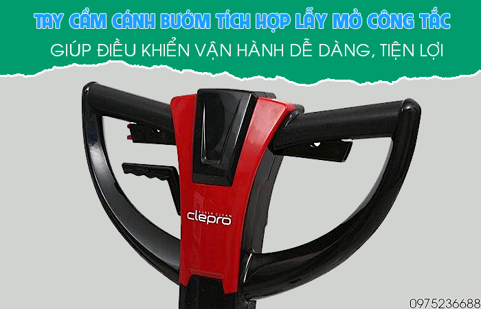 Tay cầm Clepro CS17R giúp điều khiển vận hành tiện lợi