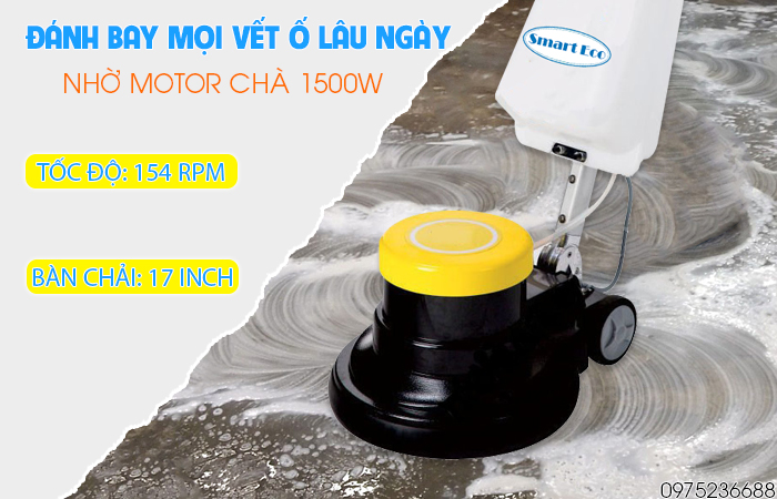 Smart Eco SE 154A đánh bay mọi vết ố lâu ngày nhờ công suất mạnh mẽ 1500W