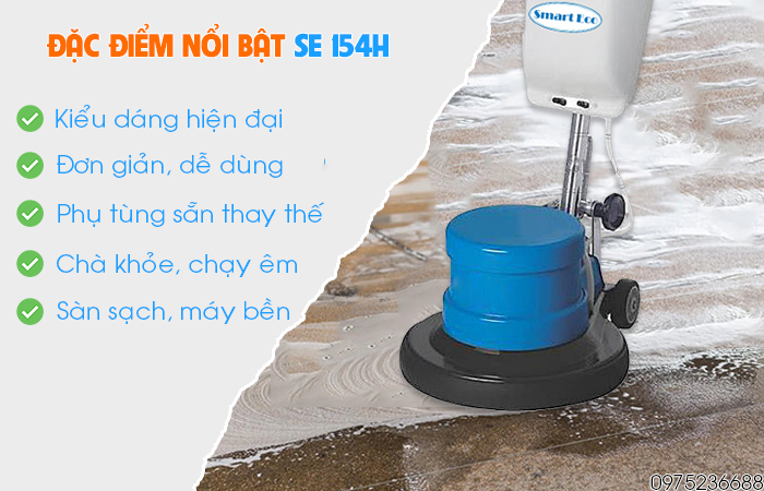 Đặc điểm nổi bật máy chà sàn liên hợp Smart Eco SE 154H