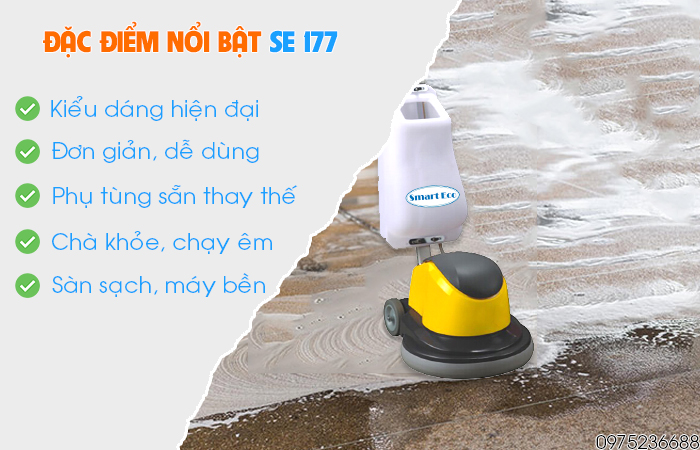 Đặc điểm nổi bật máy chà sàn liên hợp Smart Eco SE 177
