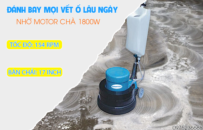 Smart Eco SE 178 đánh bay mọi vết ố lâu ngày nhờ công suất mạnh mẽ 1800W