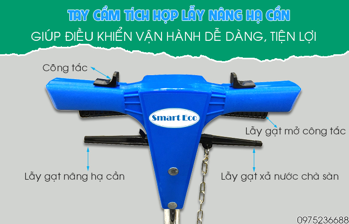Tay cầm Smart Eco SE 522B giúp điều khiển vận hành tiện lợi