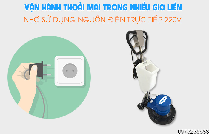 Smart Eco SE 77 vận hành thoải mái bằng nhiều giờ liền bằng điện 220V