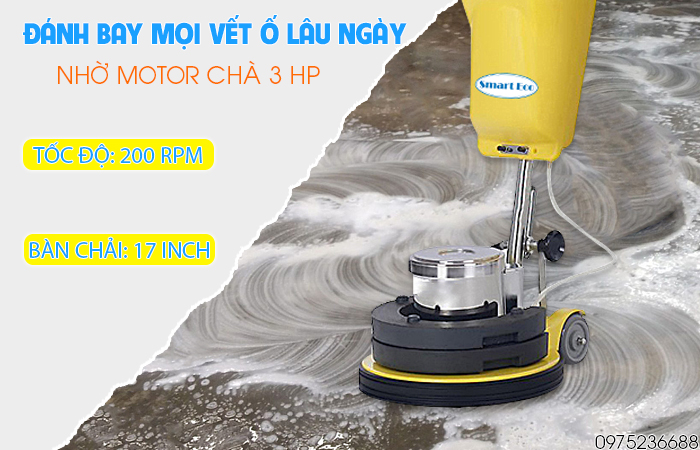Smart Eco SE 98 đánh bay mọi vết ố lâu ngày nhờ công suất mạnh mẽ  3Hp