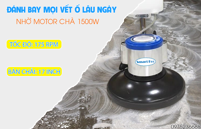 Smart Eco SE 99 đánh bay mọi vết ố lâu ngày nhờ công suất mạnh mẽ 1500W