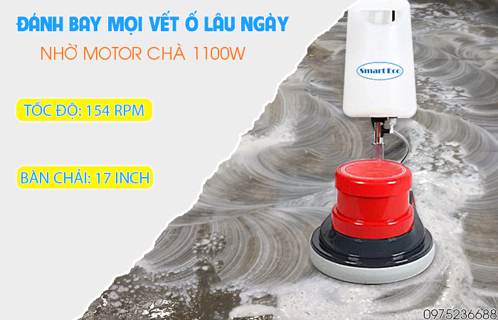 Smart Eco SE A-005 đánh bay mọi vết ố lâu ngày nhờ công suất mạnh mẽ 1100W