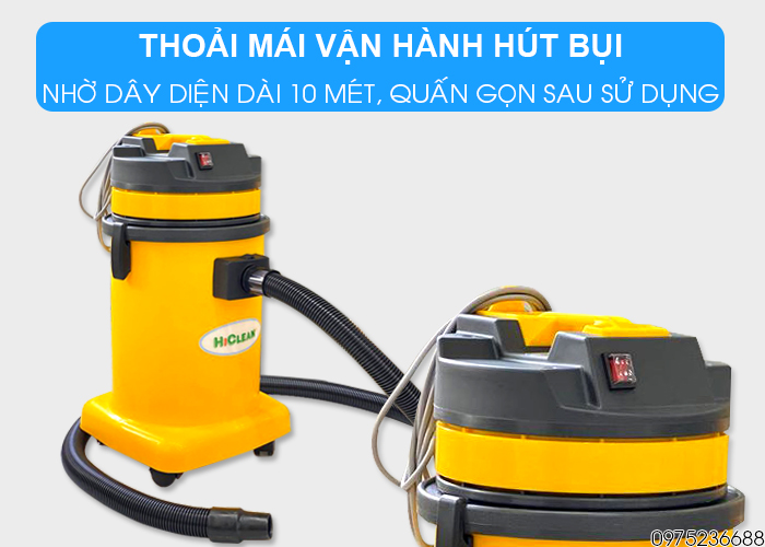 Hiclean HC 30P có dây điện dài 10 mét