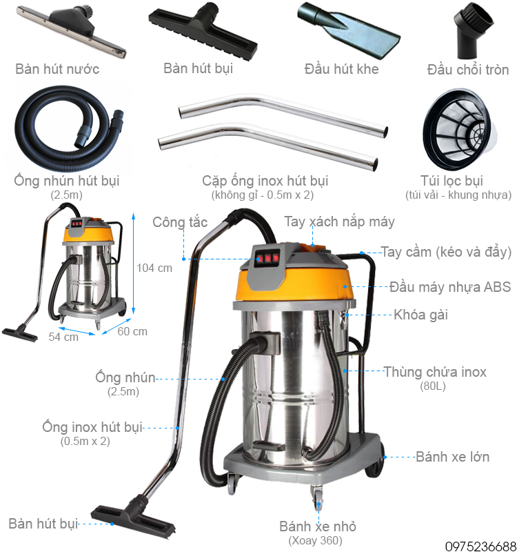 Chi tiết HiClean HC 80