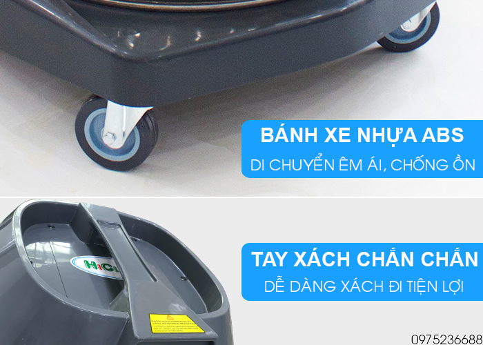 HiClean HC 80 di chuyển dễ dàng