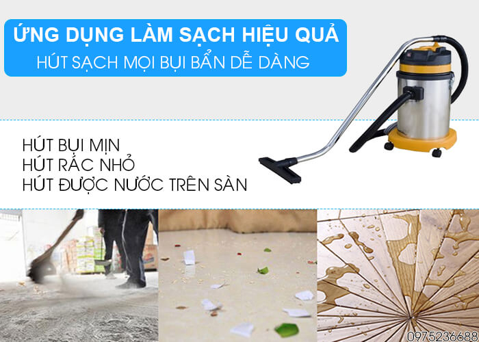 Máy hút bụi khô và ướt Smart Eco SE 15 hút mọi loại bụi