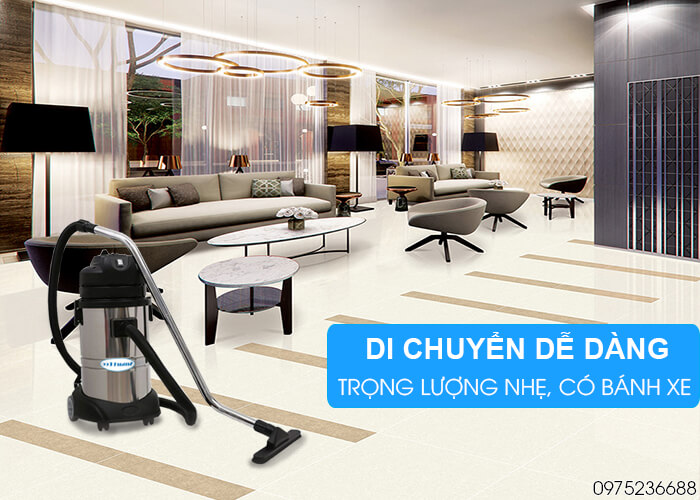 Máy hút bụi khô và ướt Smart Eco SE S1/30 di chuyển dễ dàng