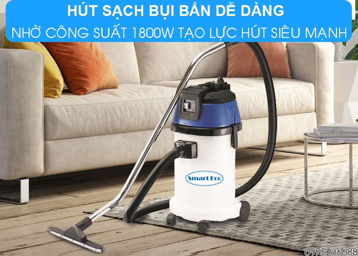 Máy hút bụi hút nước Smart Eco SE 1/40P hút sạch bụi bẩn dễ dàng