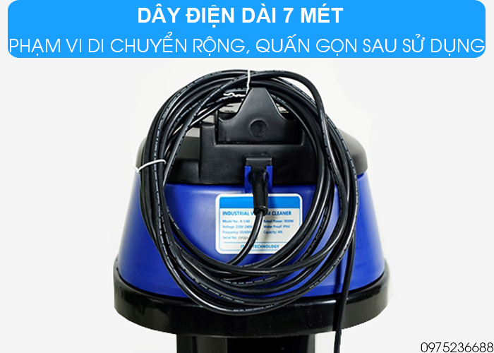 Máy hút bụi hút nước Smart Eco SE 1/40P dây điện 7m