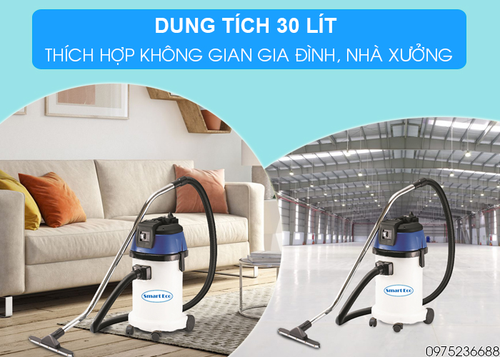 Máy hút bụi hút nước Smart Eco SE 1/40P dung tích 30l