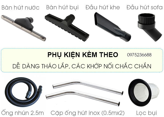 phụ kiện Máy hút bụi hút nước Smart Eco SE 1/40P