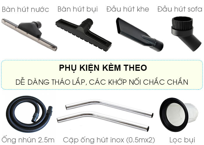 phụ kiện Máy hút bụi hút nước Smart Eco SE 30