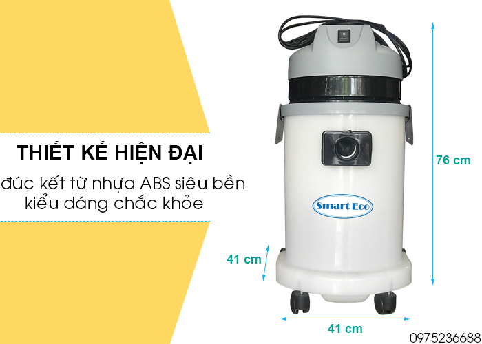 Máy hút bụi hút nước Smart Eco SE 30 HEPA thiết kế hiện đại