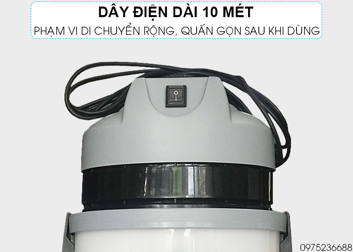 Máy hút bụi hút nước Smart Eco SE 30 HEPA dây điện dài 10m