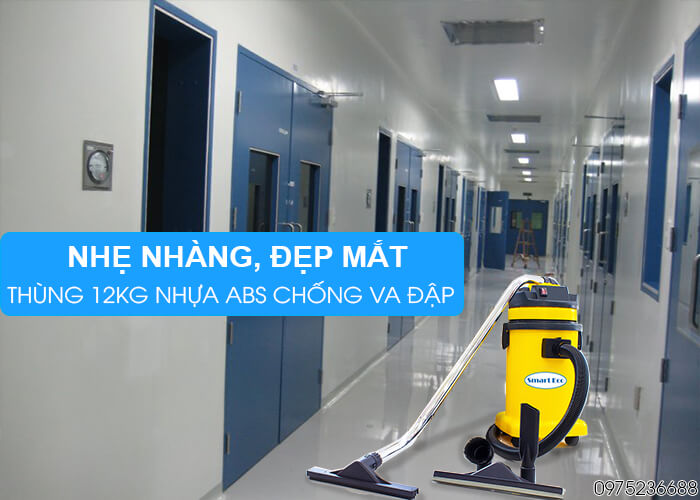 Máy hút bụi khô và nước Smart Eco SE 30P thiết kế nhẹ nhàng đẹp mắt