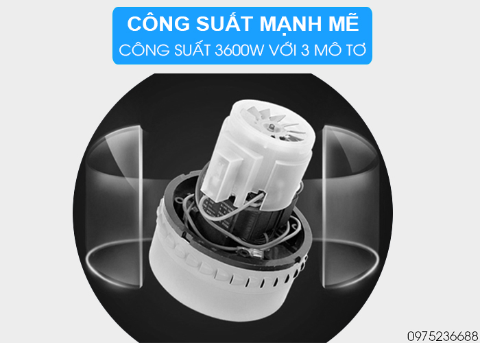 máy hút bụi smart eco se 3600 HEPA công suất mạnh mẽ