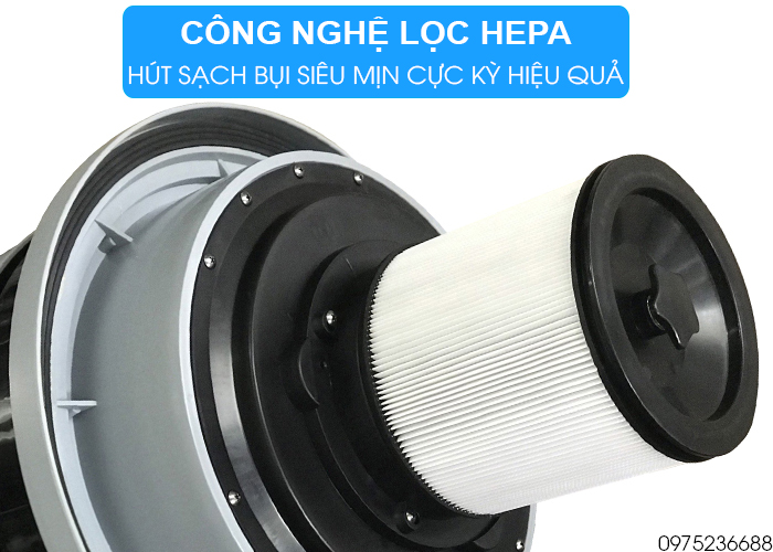 máy hút bụi smart eco se 3600 HEPA dùng bộ lọc hepa