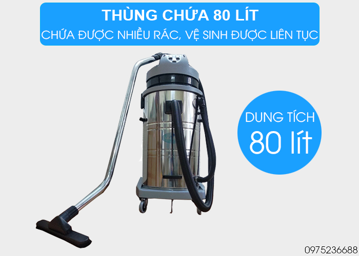 máy hút bụi smart eco se 3600 HEPA thùng chứa 80 lít