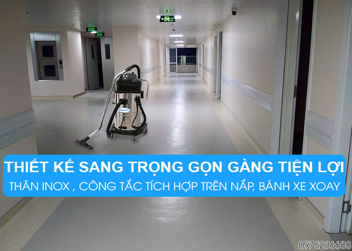 Máy hút bụi công nghiệp Smart Eco SE S3/60 thiết kế sang trọng