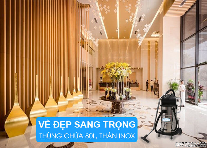 Máy hút bụi hút nước Smart Eco SE S3/80 vẻ đẹp sang trọng