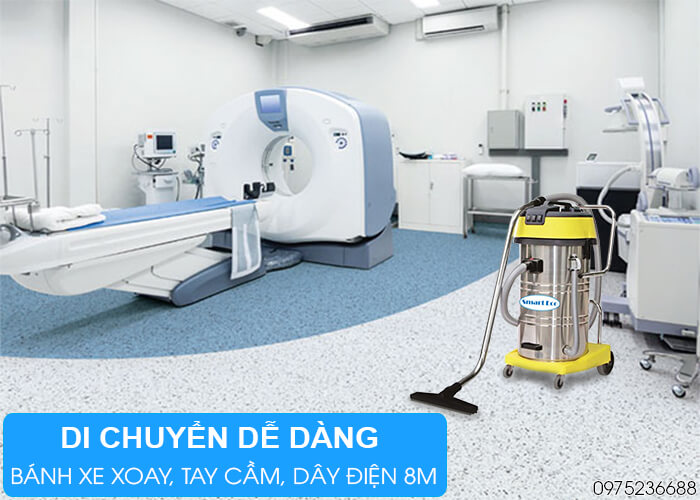 Máy hút bụi công nghiệp Smart ECO SE 4500 di chuyển dễ dàng