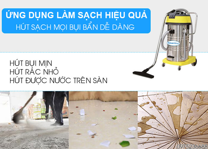 Máy hút bụi công nghiệp Smart ECO SE 4500 hút mọi bụi bẩn