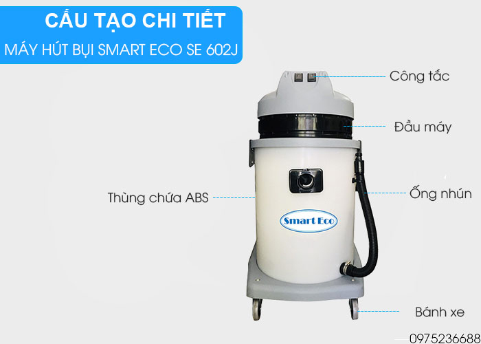 cấu tạo máy hút bụi smart eco se 602J