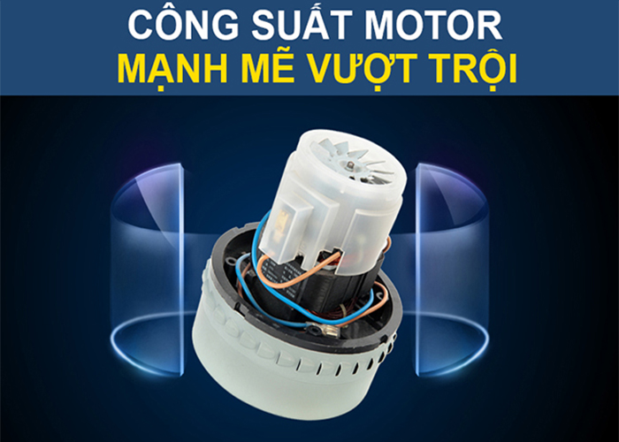 Máy hút bụi công nghiệp Smart Eco SE 60L công suất mô tơ mạnh mẽ
