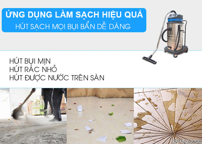 Máy hút bụi khô và ướt Smart Eco SE 70 hút mọi loại bụi