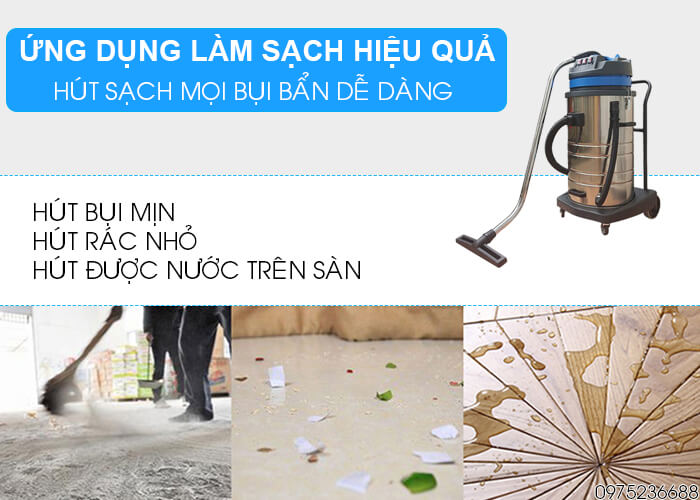Máy hút bụi công nghiệp Smart Eco SE 80 hút mọi bụi bẩn
