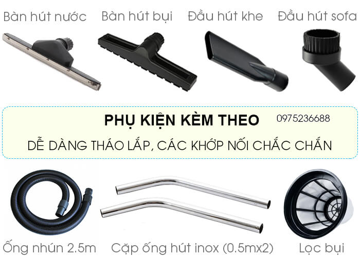 phụ kiện Máy hút bụi công nghiệp Smart Eco SE 80