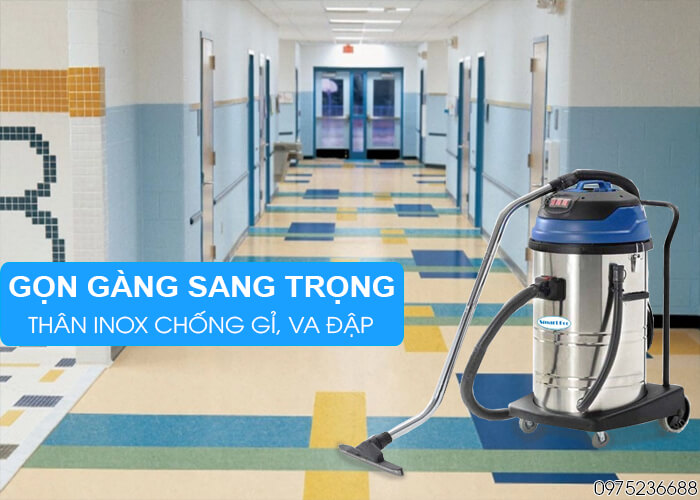 Máy hút bụi khô và ướt Smart Eco SE 802 thiết kế gọn gàng