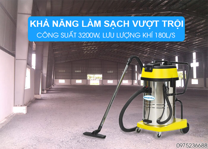 Máy hút bụi khô và ướt Smart Eco SE 902 làm sạch vượt trội