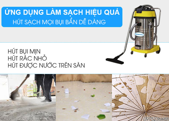 Máy hút bụi công nghiệp Smart Eco SE 903 làm sạch hiệu quả