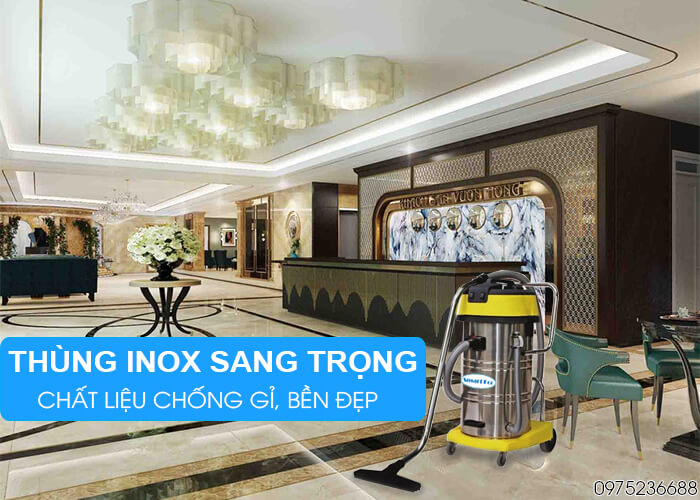 Máy hút bụi công nghiệp Smart Eco SE 903 thùng inox
