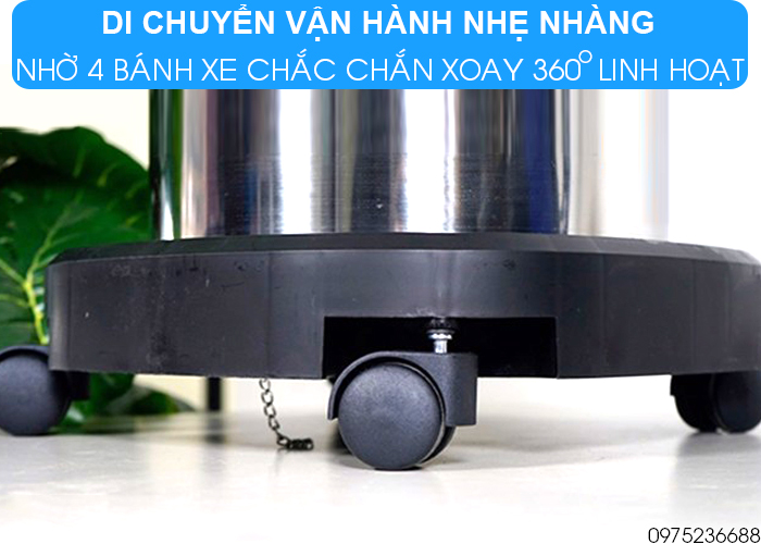Máy hút bụi hút nước Smart Eco SE 1/40 di chuyển nhẹ nhàng