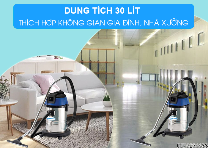 Máy hút bụi hút nước Smart Eco SE 1/40 dung tích 30l