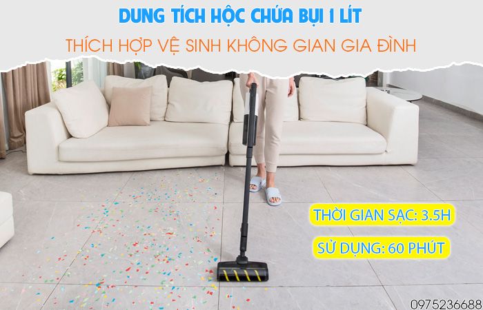 Karcher VC 4s có dung tích 1 lít