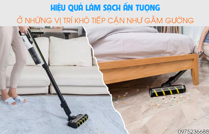 Hiệu quả làm sạch ấn tượng trên Karcher VC 4s
