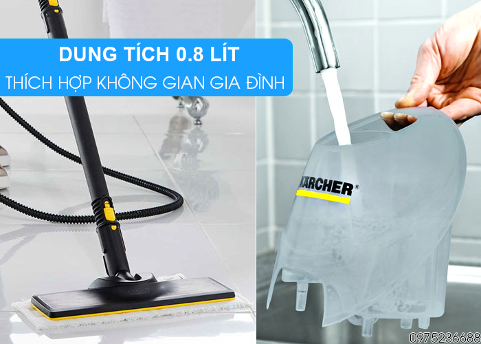 Bình chứa Karcher SC 4 EasyFix Iron Kit dung tích 0.8 lít