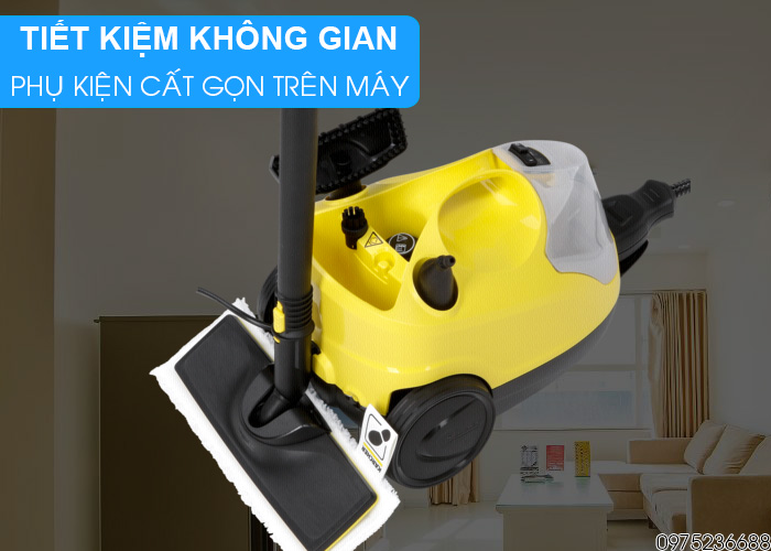 Karcher SC 4 EasyFix Iron Kit tiết kiệm không gian sinh hoạt